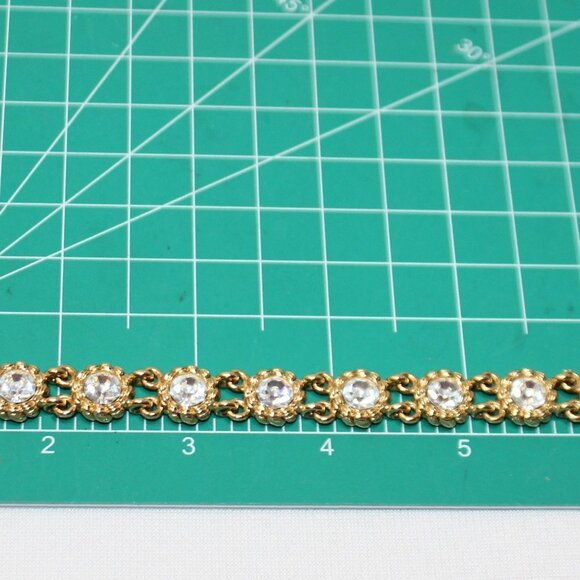 Vintage Joan Rivers Gold-Tone Crystal Bracelet - Picture 4 of 15